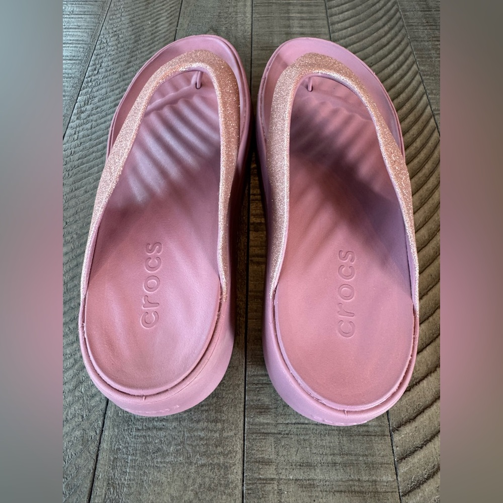 Crocs - Getaway Platform Glitter Flip Flop Sandals Women’s Size 10 (NWOT) - Picture 6 of 13